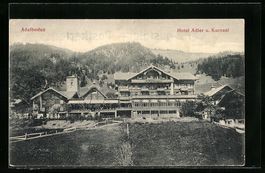 AK Adelboden, Hotel Adler, Kursaal, 1911