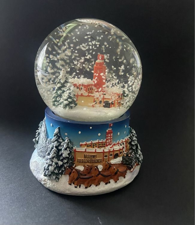 Seepferdchen Schneekugel Mit Glitzer - Rosa Dekoration 7,6x9,1cm