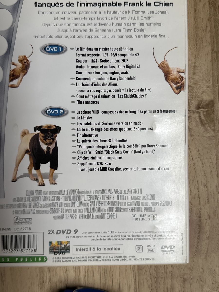 Tutti i DVDs: Men In Black 1 & 2 - 2 DVD – Usato da Leytron venduto da TipTop1912 1