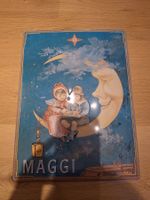 Blechschild Maggi Motiv Kinder auf Mond Jahrgang 2005