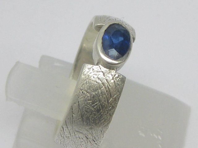 Ringe: Ring Silber 925 + MP blauer Spinell synthetisch Gr. 53 – Gebraucht aus Ermatingen von Decovin 1