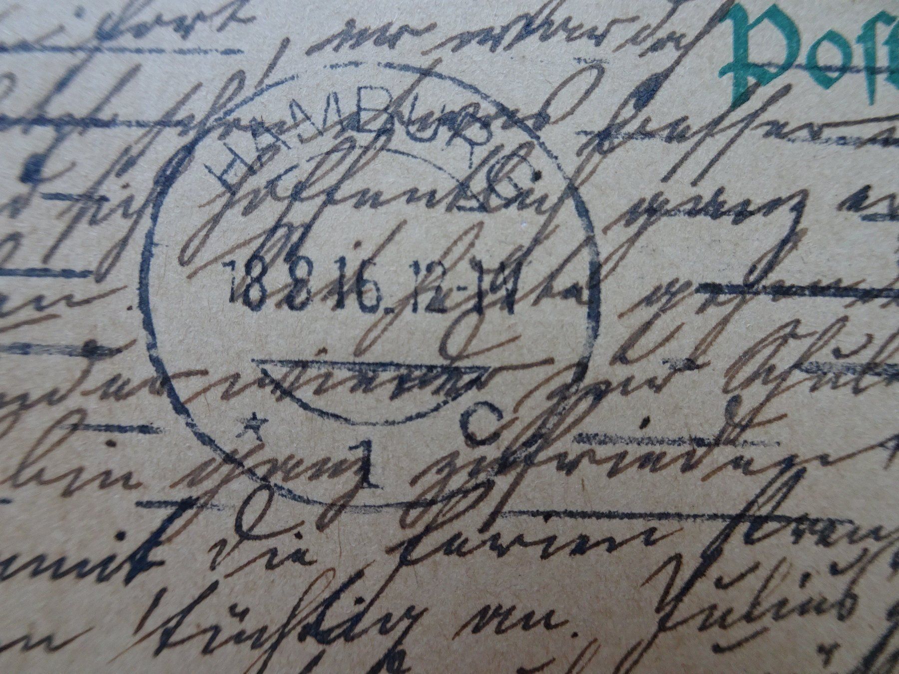 Cartoline postali: 1916 – Usato da Aadorf venduto da Chnorli-Furz 1