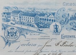 Antike Rechnung Briefkopf Lithographie Lotzwil 1899