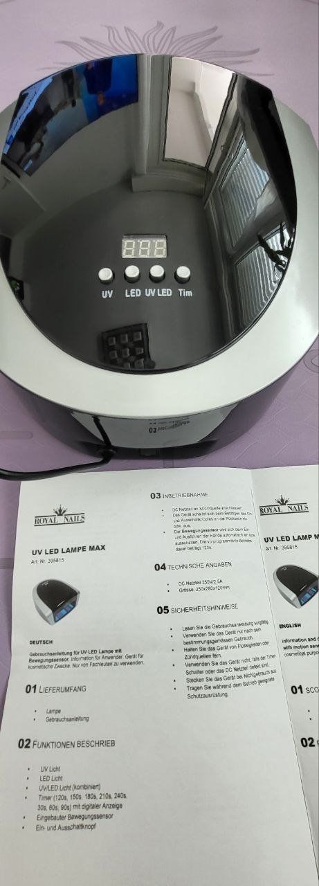 Künstliche Fingernägel: UV LED Lampe Max Royal Nails mit Timer gut erhalten – Neu (gemäss Beschreibung) aus Kriens von armin69