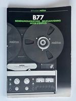 Revox B77 Bedienungsanleitung