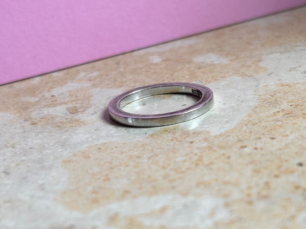 Anelli: Silberring schlicht falsch (54.5) – Usato da Laufen venduto da Bellebellezza 3