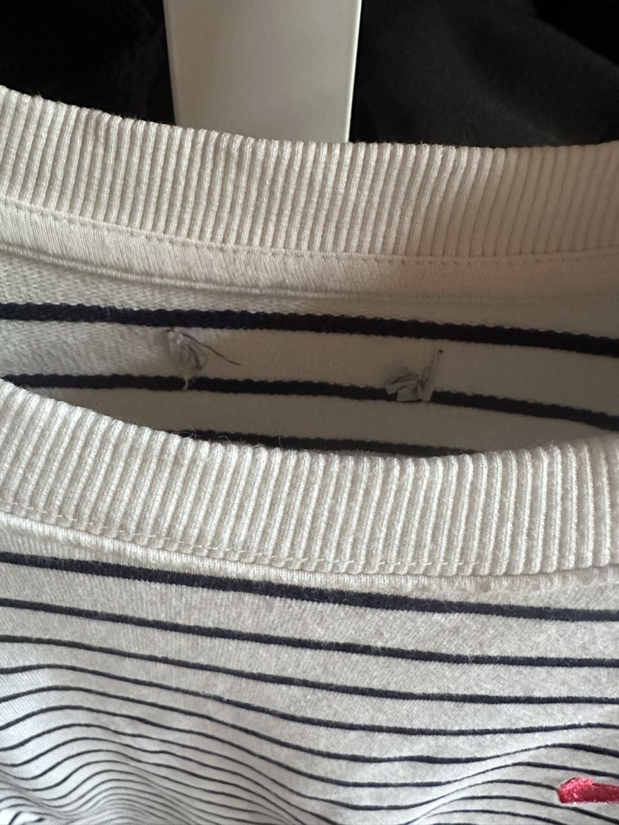 Maglioni & Felpe: Pullover gestreift Gr. L, blauweiss Baumwolle – Usato da Münsingen venduto da Secondhand89 1