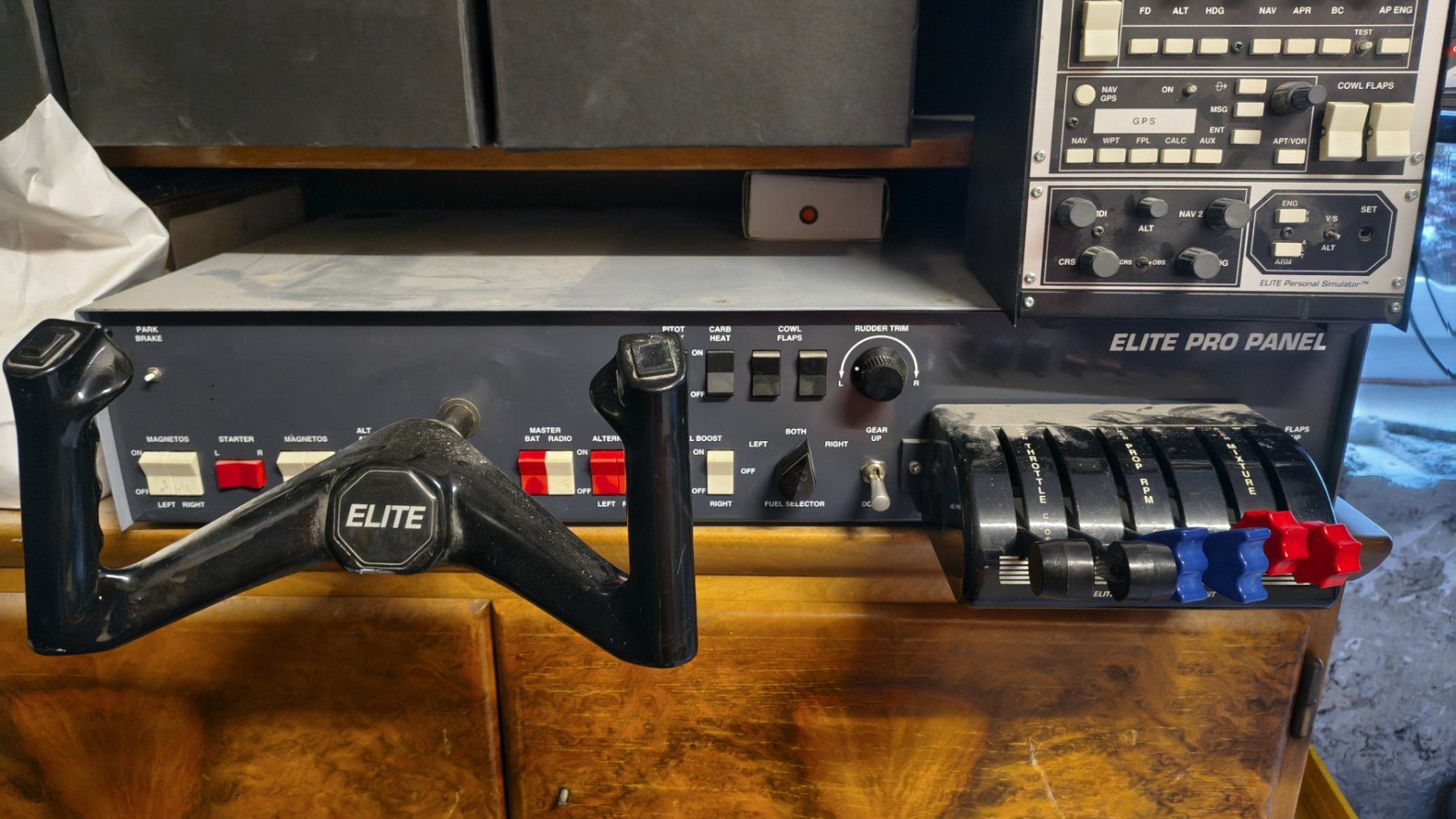 Controller: ELITE PRO PANEL SE III+ YOKE + THROTTLE - FLUGSIMULATOR – Usato da Dottikon venduto da Cometpython