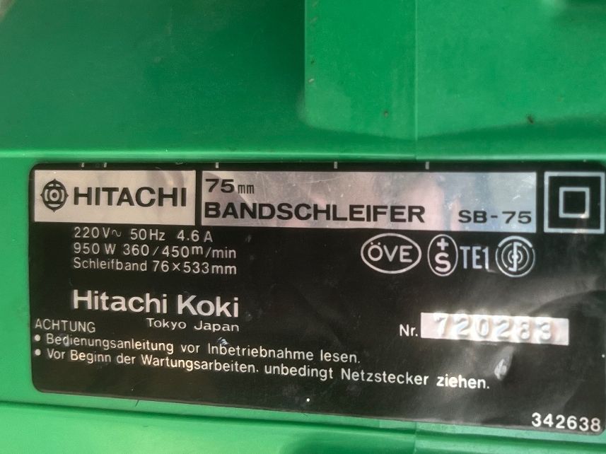 Hitachi Smerigliatrici & Lucidatrici: Hitachi Bandschleifer SB 75 – Usato da Magden venduto da Hornet2 8