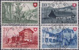 1948, B38-B41, Serie mit Ersttags-Vollstempel, BERNE 200.-+