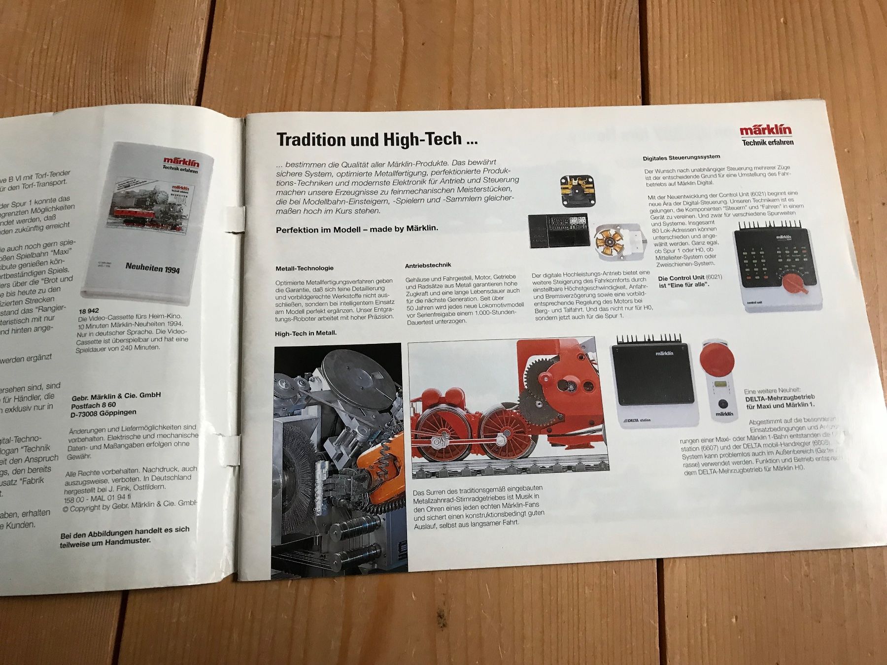 Märklin Modellini di ferrovie: märklin technik erfahren, neuheeiten 94 – Usato da Liestal venduto da ozo2005 1