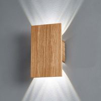 LED Wandleuchte, Eiche 25 cm x 15 cm