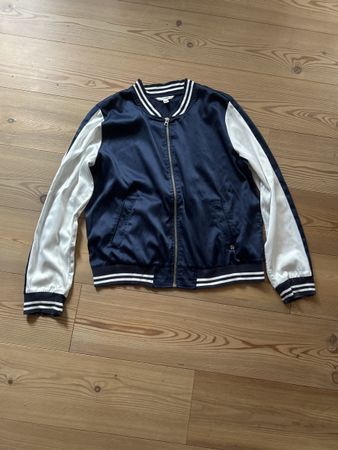 Übergangsjacke Gr. XL, Blau/Weiss