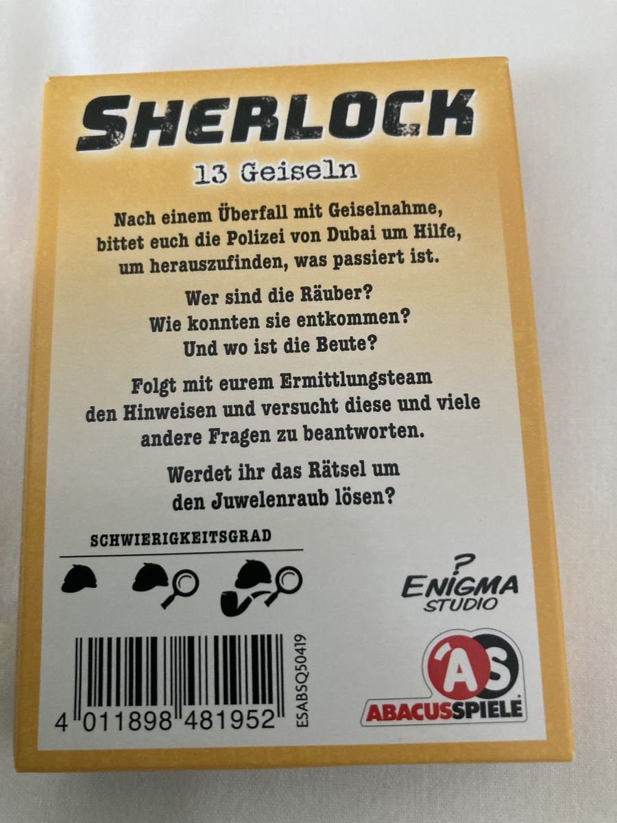 Giochi: Sherlock 13 Geiseln Kartenspiel – Usato da Emmenbrücke venduto da JJ_89 1