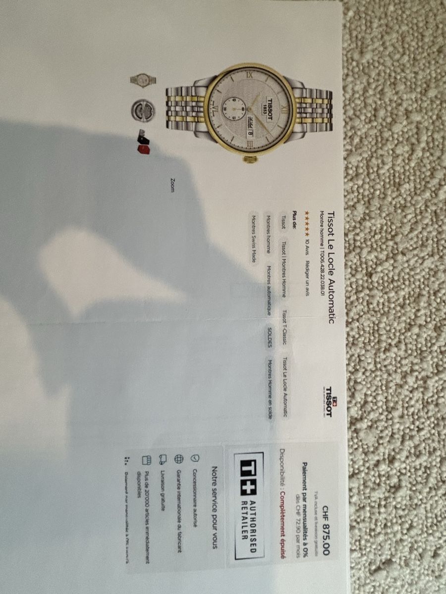 Tissot Orologi: TISSOT Le Locle – Nuovo (secondo la descrizione) da Ehrendingen venduto da Gintonic1991 2