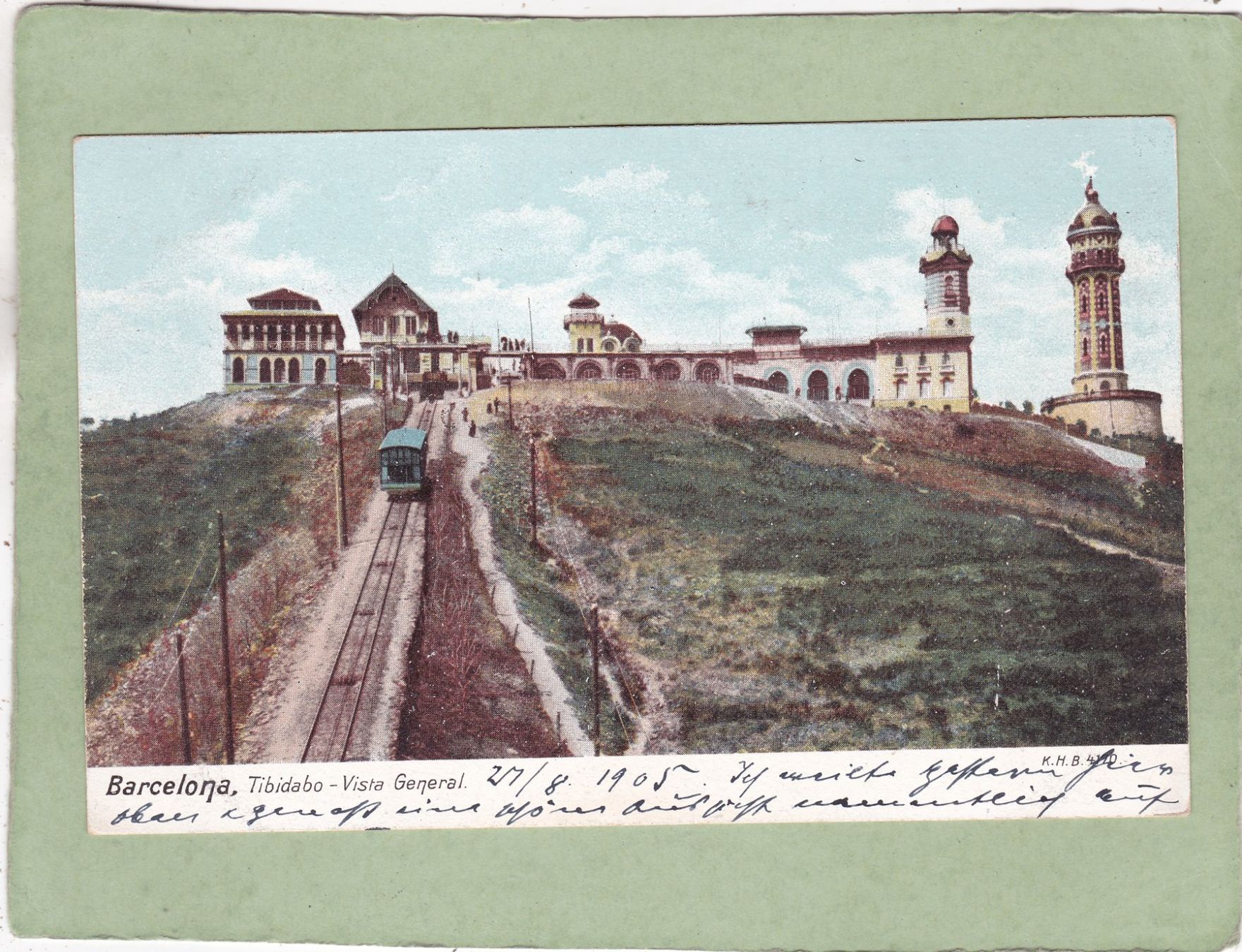 Cartoline postali: Spanien Barcelona Tibidabo Bahn – Usato da Herisau venduto da Lisegrat2008