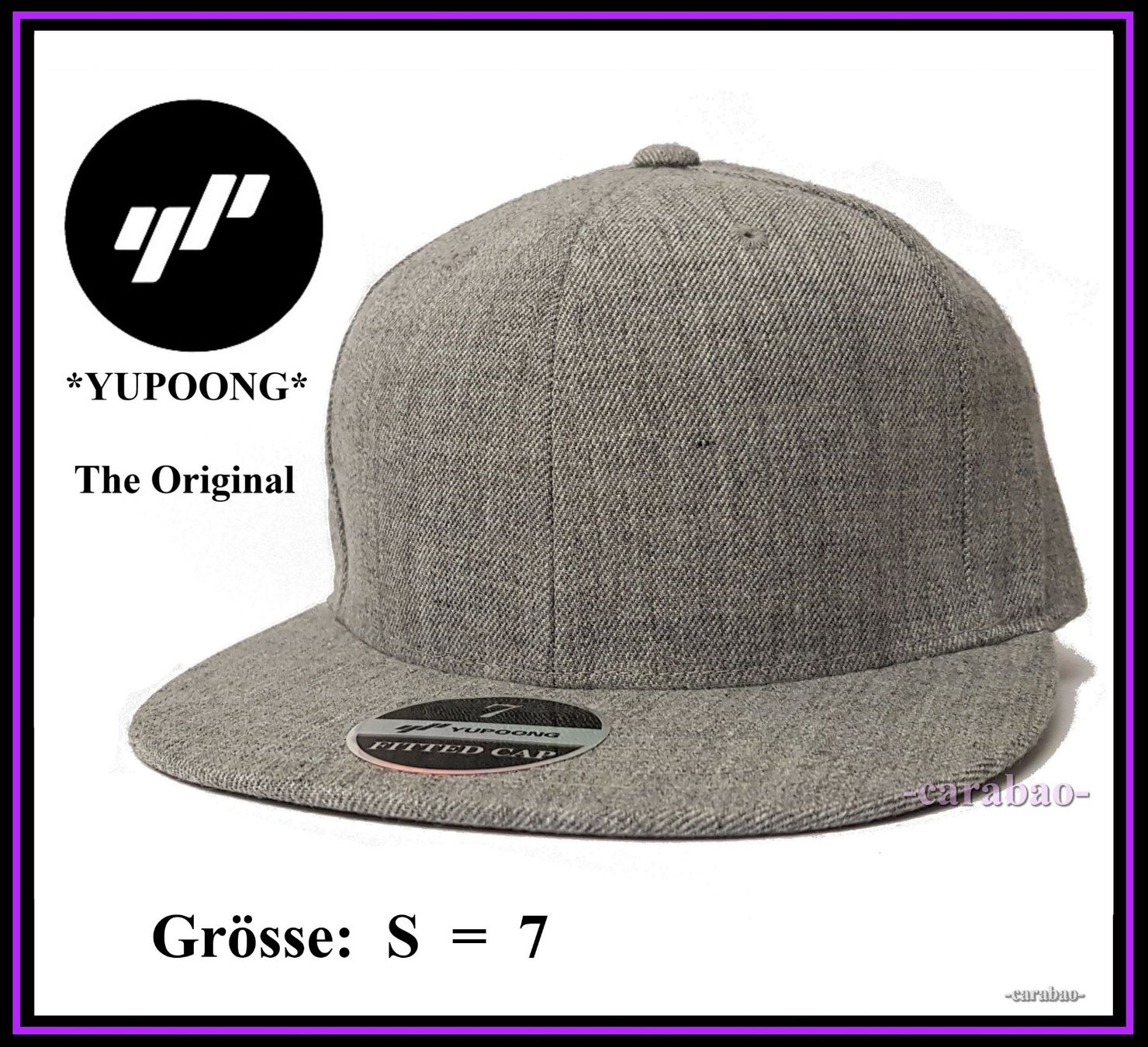 Hüte, Mützen & Caps: Original YUPOONG Fitted Cap / Grau / Gr. S – Neu (gemäss Beschreibung) aus Winterthur von -carabao-