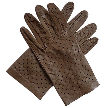 Handschuhe Cabrio L/XL Leder ungefüttert VINTAGE 1950s