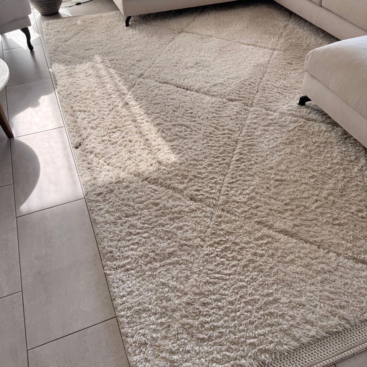 La Redoute Tappeti: Beige Langhaar Teppich Geometrie, gebraucht – Usato da Wolfhausen venduto da fabrip1 1