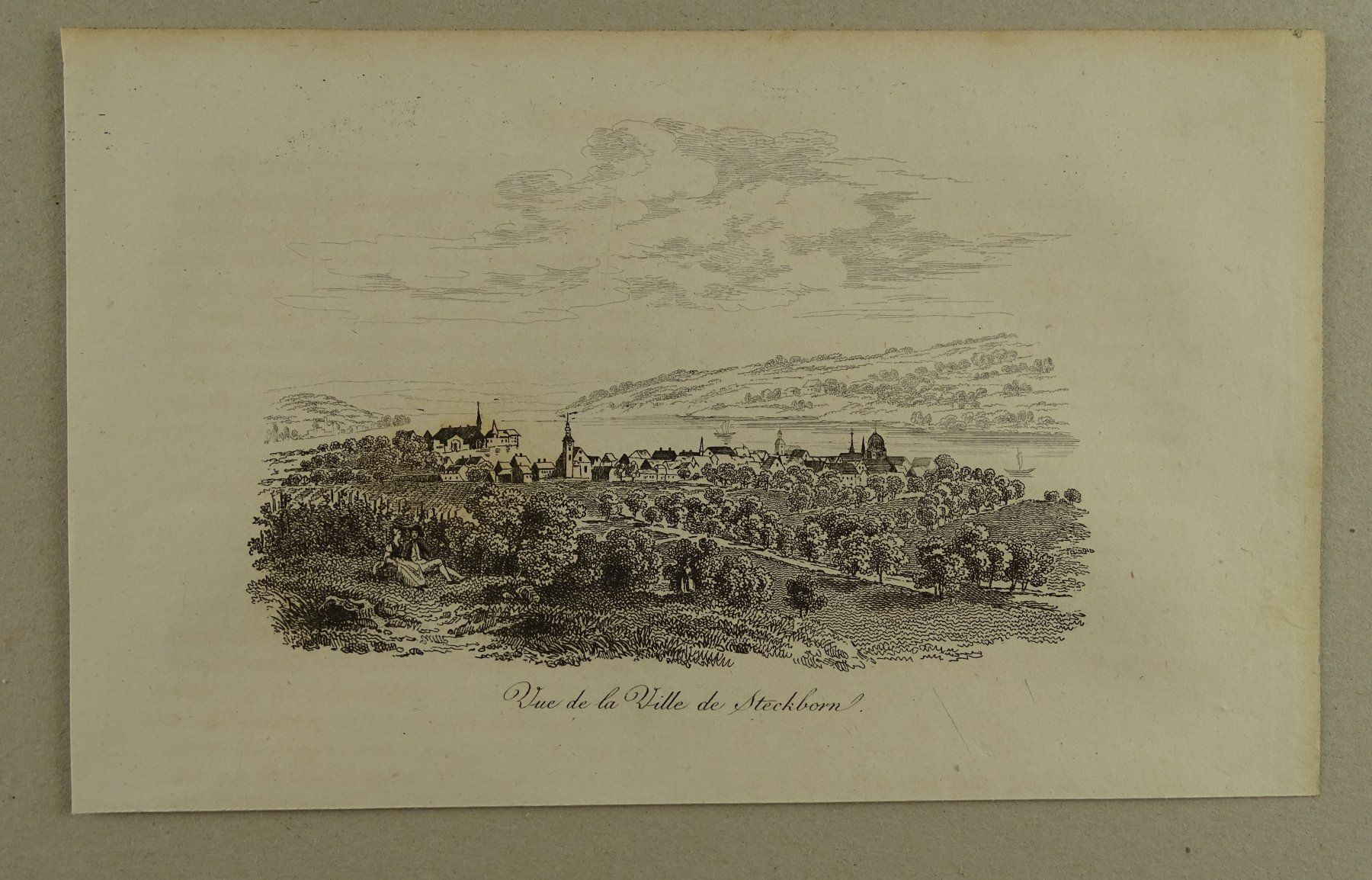 Incisioni: STECKBORN, STAHLSTICH 1836 – Usato da Grüningen venduto da Kartensammler 1