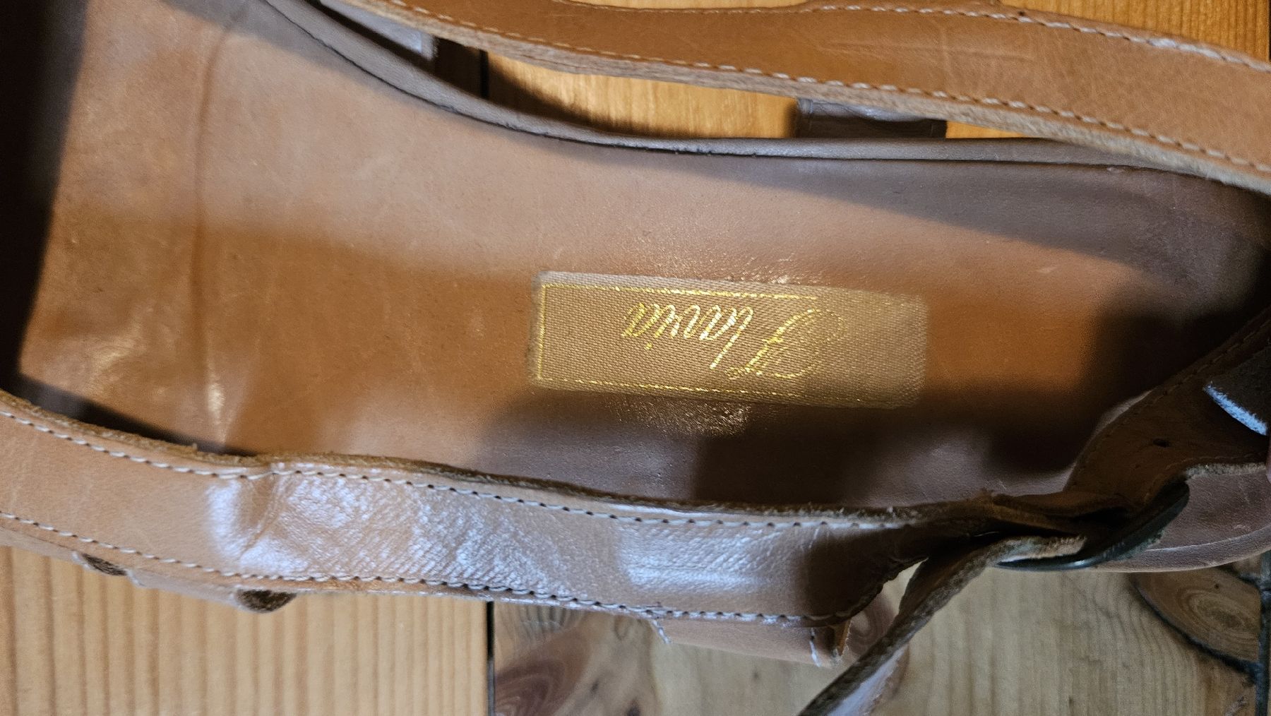 Chaussures femmes: Flavia Sandalen, Echtleder, Beige, Gr. 38 – D'occasion à Baden par Mad_am 4