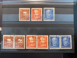 1932 Gottardbahn / Znr: 191 - 193 / Einzel + Paar gestempelt