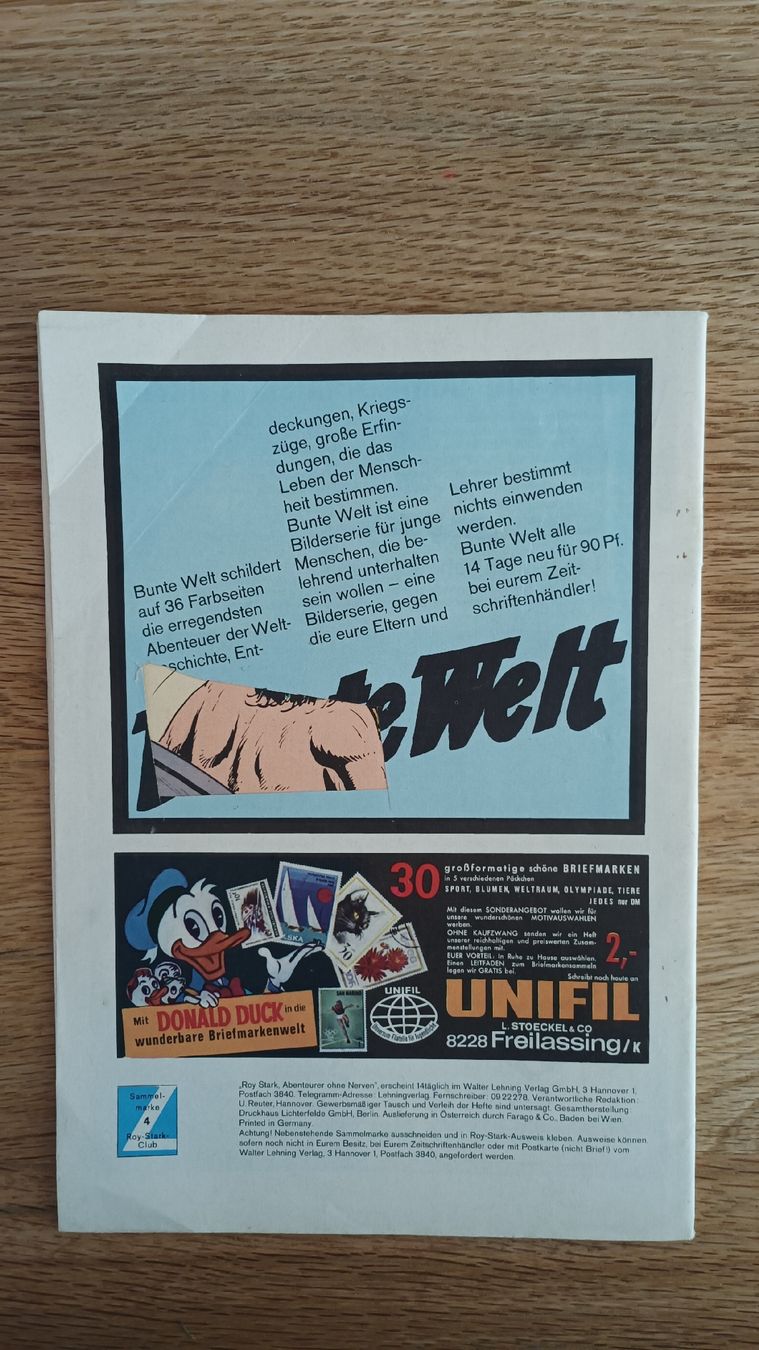 Fumetti: Roy Stark Comic Nr. 4 – Usato da Villmergen venduto da toptip1970 1