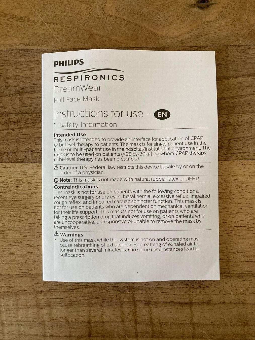 Masken: Philips DreamWear full face mask – Gebraucht aus Zürich von  3