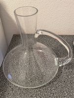 Glaskaraffe mit Henkel, Dekanter, Weinkaraffe
