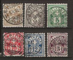CH080 - Type chiffre 80-85  1906 obl.