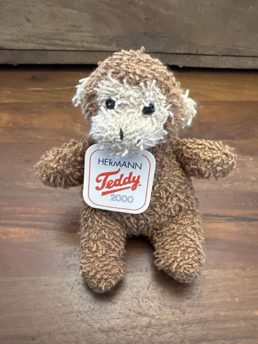 Teddy Hermann Giocattoli: Hermann Teddy 2000 Plüschtier kleiner mini Affe – Nuovo (secondo la descrizione) da Altdorf UR venduto da JanAil