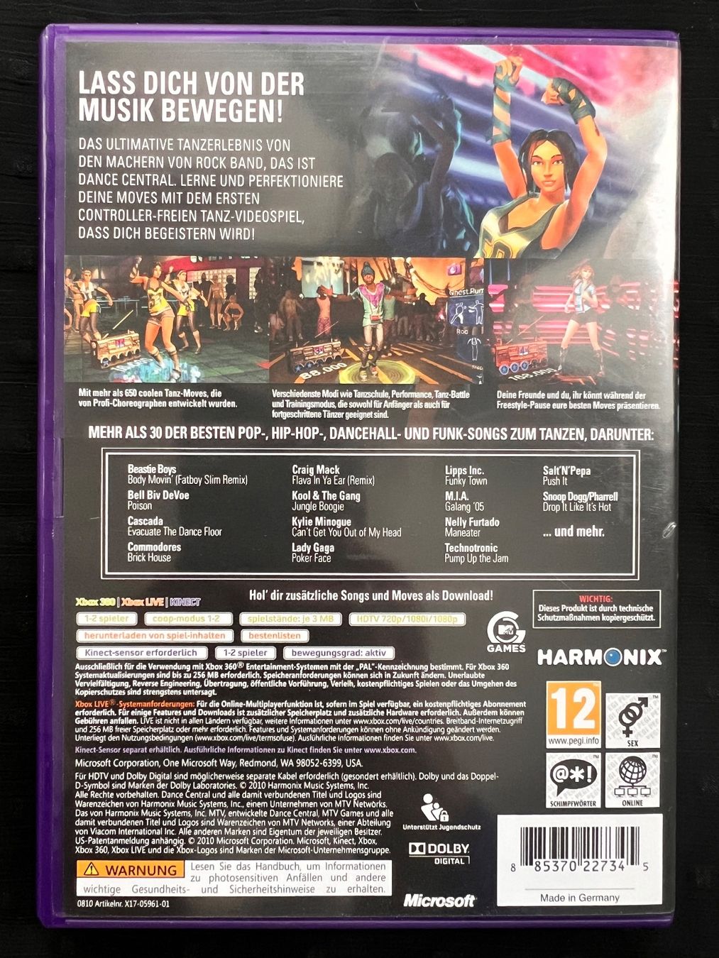 Giochi: KINECT DANCE CENTRAL für XBOX360 – Usato da St.Gallen venduto da Punktchen01 1