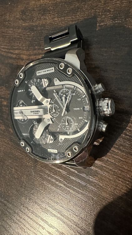 Diesel Herrenuhr Big Daddy Chronograph Edelstahl 3