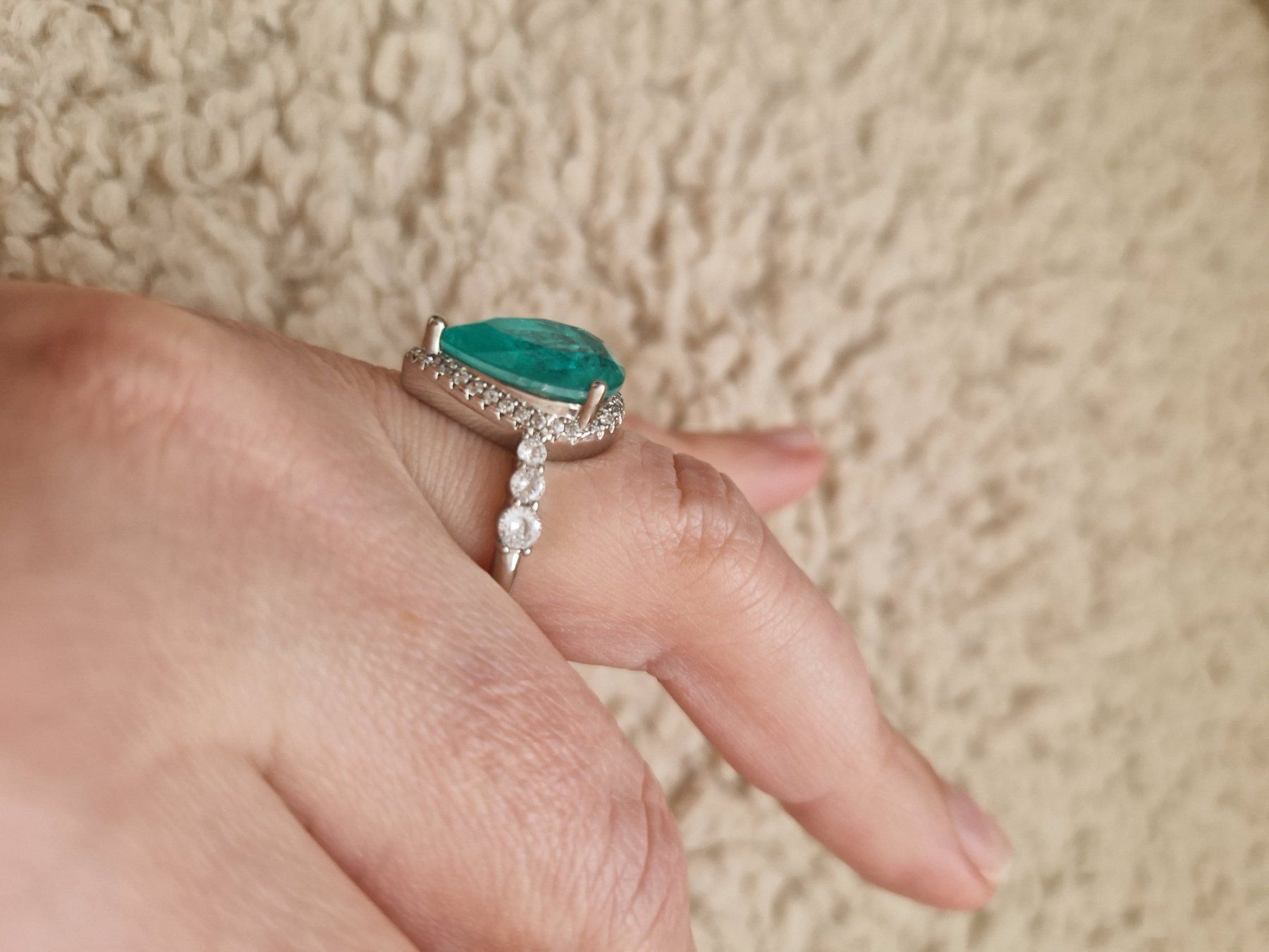 Anelli: Wunderschöner Ring mit Paraiba Turmalin und Silber – Usato da Erlinsbach SO venduto da ULIKH 3