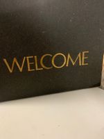 Originelle Holztafel "Welcome" - Unikat - handmade