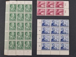 Deutsches Reich Briefmarken Bogenteile postfrisch