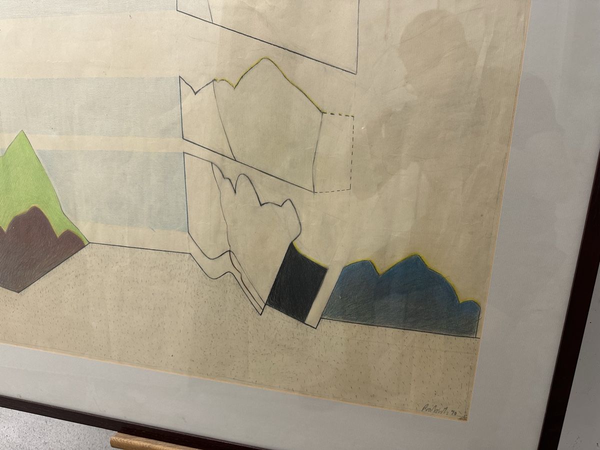 Gemälde: Gemälde abstrakte Landschaft 1970 – Gebraucht aus Ebikon von Gaenggeliwaar 1
