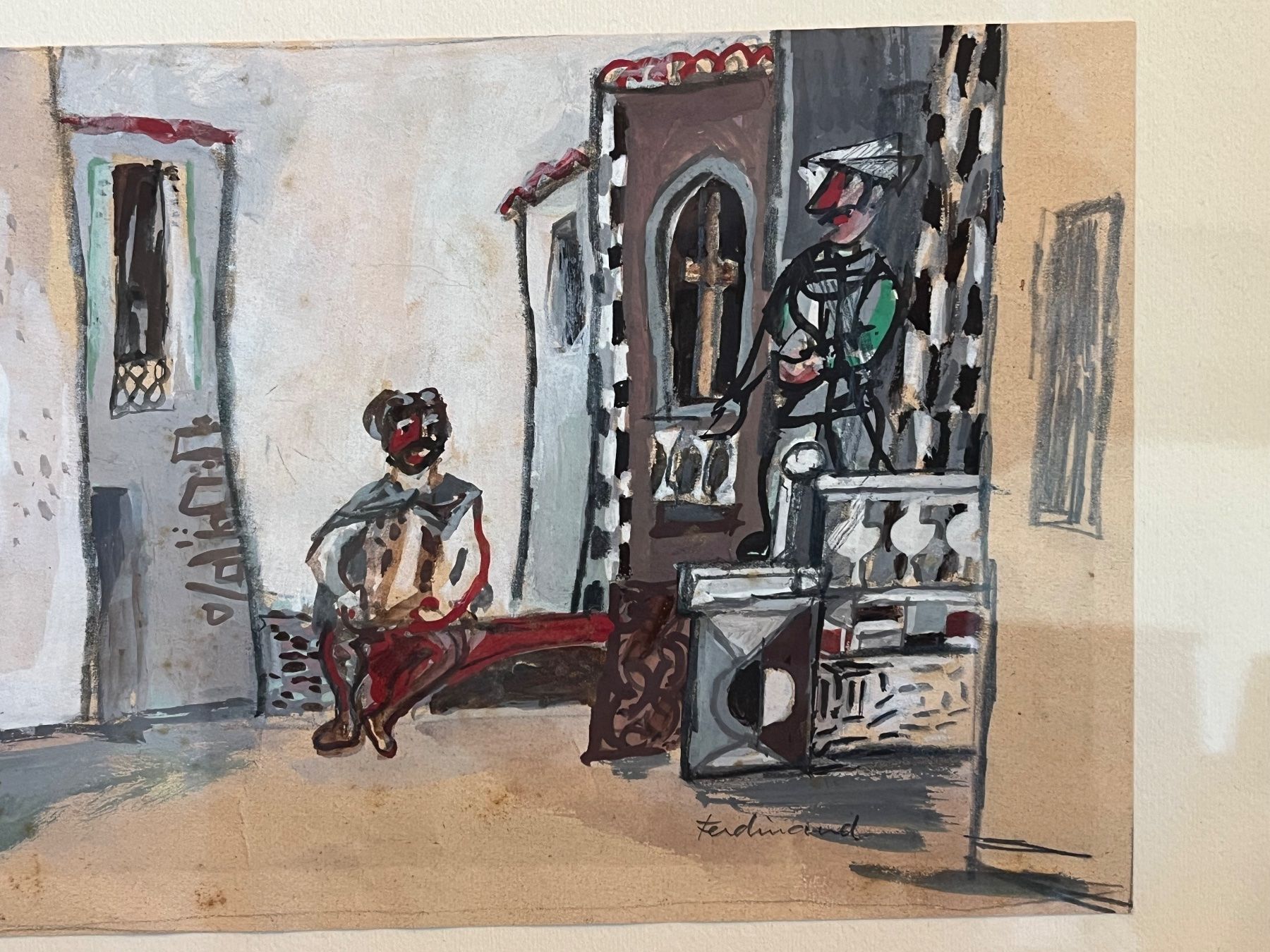 Dipinti: Edwin Ferdinand Grosshardt (schweizerisch, 1901-1960) – Usato da Basel venduto da Kaffee_und_Kunst 3