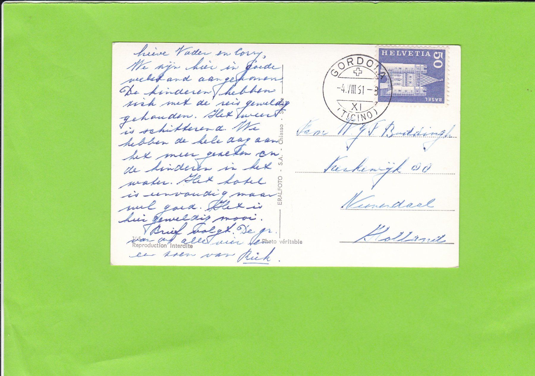 Cartoline postali: Ascona-Oldtimer-Lago Maggiore – Usato da St. Peterzell venduto da neckertal 1