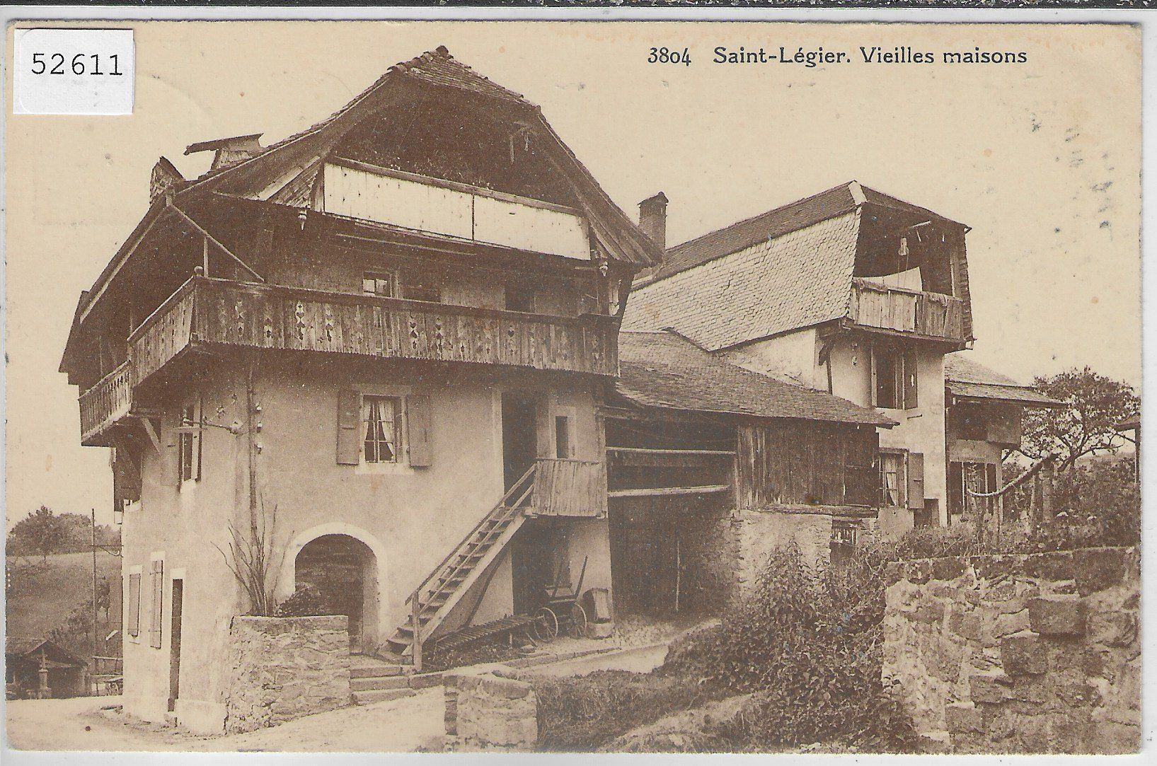 Cartoline postali: Saint-Legier - Vieilles maisons – Usato da Ettingen venduto da Kartenplanet