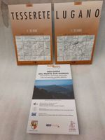 3x Tesserete + Lugano 1:25000 + Geo-Guida Monte San Giorgio