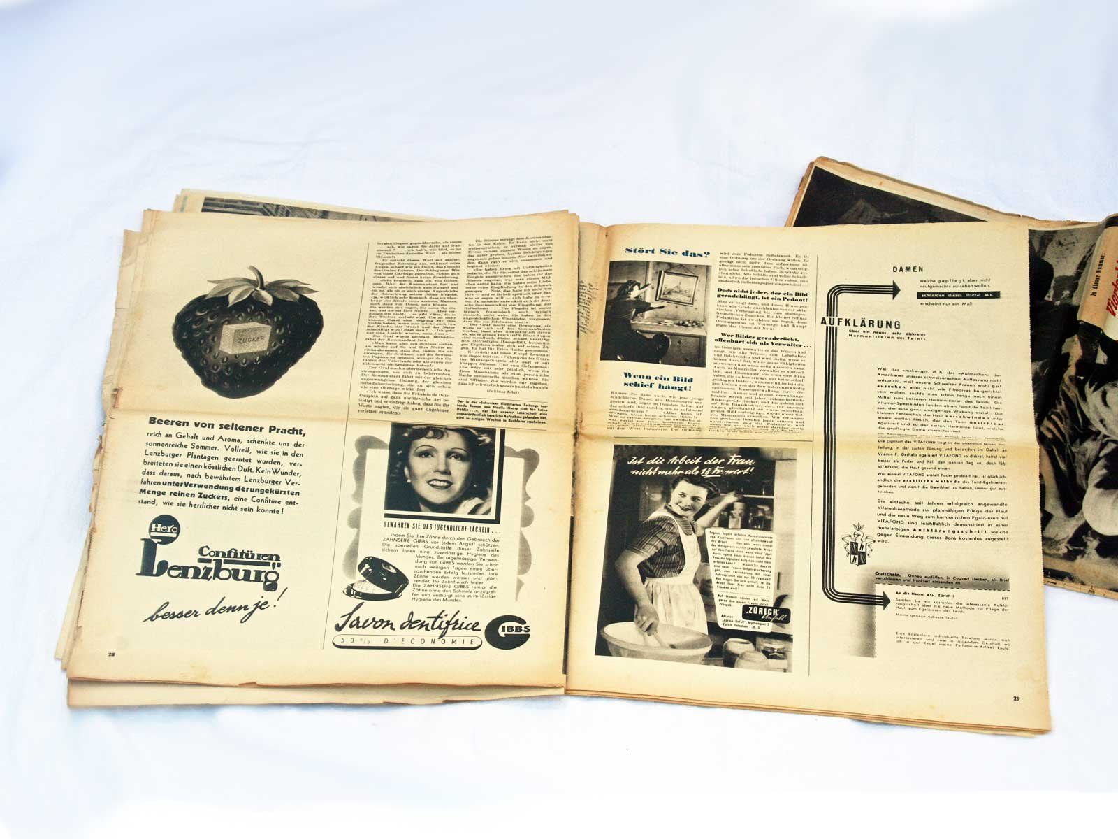 Zeitschriften & Magazine: 2x seltene "Schweizer Illustrierte Zeitung" 1943 – Gebraucht aus Hosenruck von Musikmamsell 2