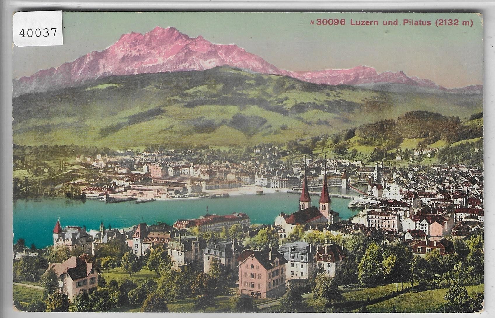 Cartoline postali: Luzern und Pilatus - Litho – Usato da Ettingen venduto da Kartenplanet