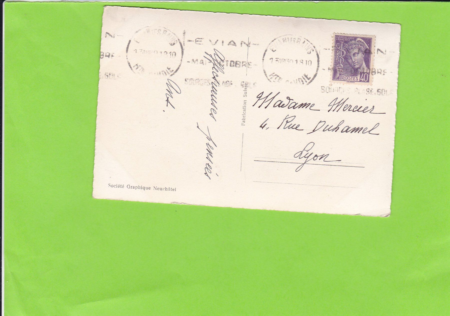 Cartoline postali: Jnterlaken – Usato da St. Peterzell venduto da neckertal 1