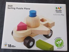 Plan Toys Nr. 5431 Sorting Puzzle Plane Flugzeug Neu & OVP