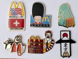 6 Mc Donalds Pins