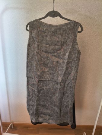 Gray Sleeveless Layered Avant-Garde Tunic Dress – Size M-L