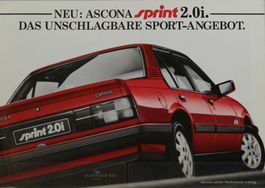 NEUWAGEN PROSPEKT | OPEL ASCONA C - SPRINT 2.0i | AB 01.1988