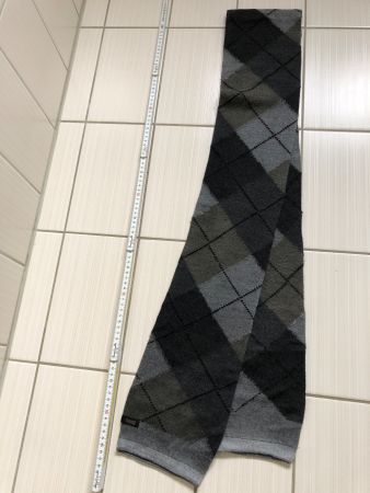 CINQUE Winterschal / Herrenschal mit Argyle Muster, Grau