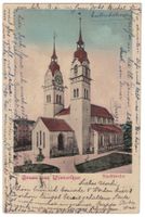 Gruss aus Winterthur, Stadtkirche, gelaufen 1904